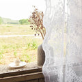 Vintage Lace Curtains 54 Inches Length (Bright White / 52"W x 54"L (Pack of 2))