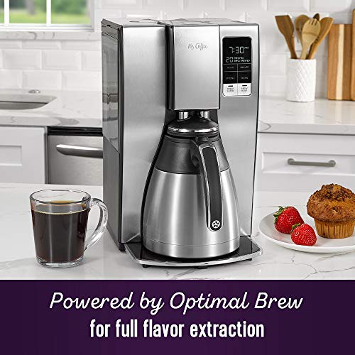 10 Cup Programmable Coffee Maker (Stainless Steel / 10 Cup Thermal Carafe + Strong Brew)