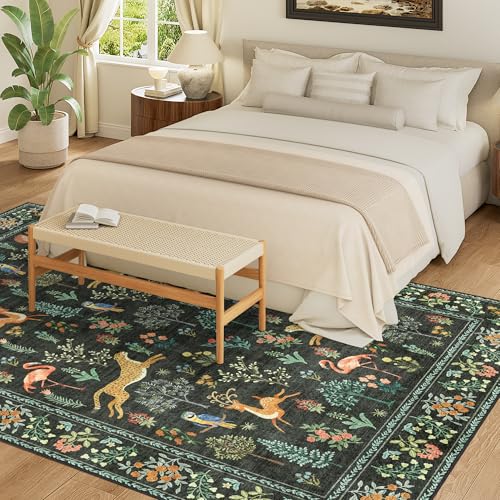 8x10 Area Rugs (Black (Animal) / 8' x 10' (Rectangular))