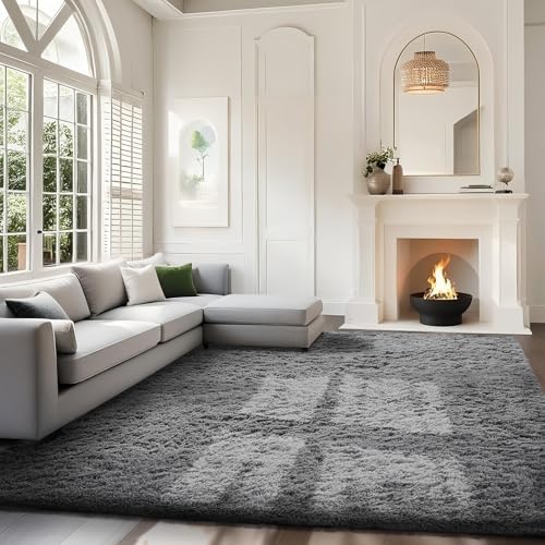 7x9 Area Rugs (1- Grey / 7' x 9' (Rectangular))