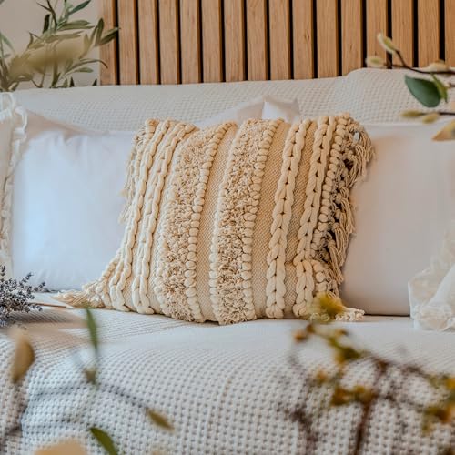 Decorative Boho (Ivory - Square 18x18)