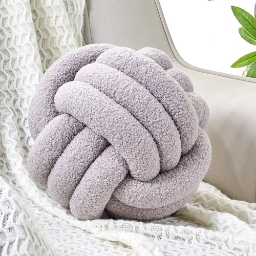 Knot Pillow Ball (Light Grey / Medium (Pack of 1))