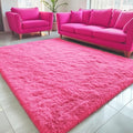 5x8 Machine Washable Large Area Rugs for Living Room (5x8 Ft / Hot Pink)