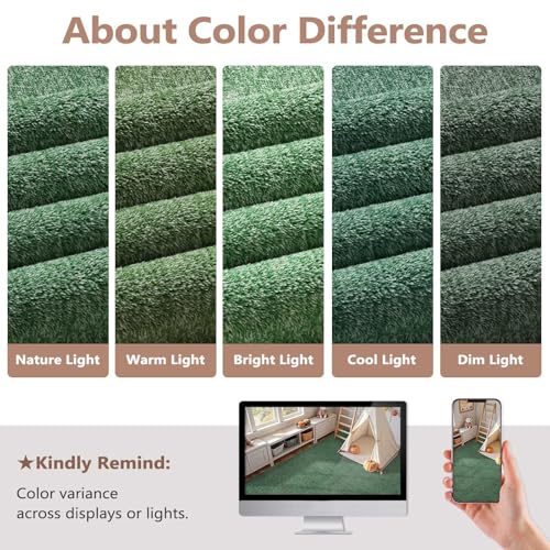 4x6 Green White Area Rug Non (11 Green/White / 4' x 6' (Rectangular))