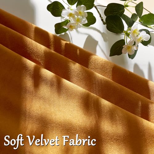 Orange Velvet Pillow Covers 18x18 Decorative Pillows Pack of 2 (Orange / 18" x 18" (Pack of 2))