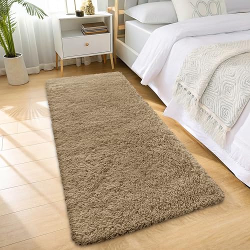 2x6 Machine Washable Runner Rugs for Hallway (2x6 Ft / Taupe)