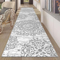 HEBE Hallway Runner Rug 2'x10' (Grey / 2' x 10' (Rectangular))