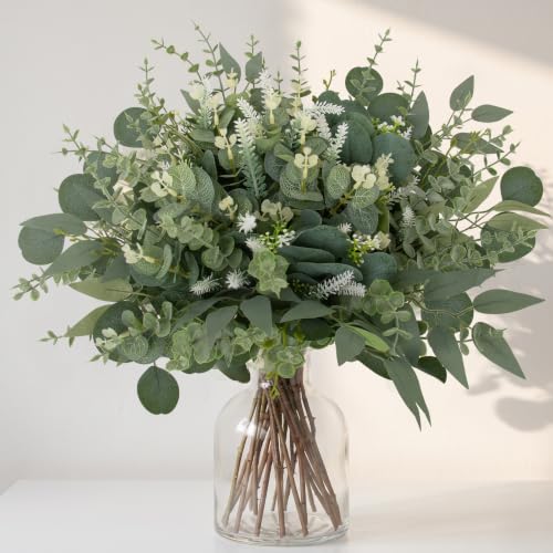 270 Pcs Artificial Eucalyptus Stems