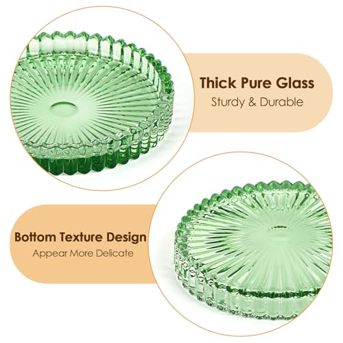 Modern Clear Coaster Set of 5 (Clear Green)