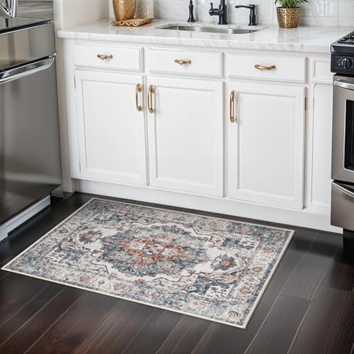 Hallway Washable Runner Rug (2' x 3' (Rectangular) / Brick)