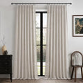 Extra Long 120 Inch Pinch Pleated Curtains for Living Room (Greyish Brown / 40"W x 120"L( Pack of 2))