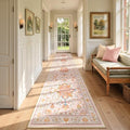 Washable Area Rug (Pink/Light Pink/Colorful / 2'6" x 14' (Rectangular))