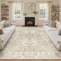9x12 Area Rugs for Living Room (Orange/Beige / 9' x 12' (Rectangular))