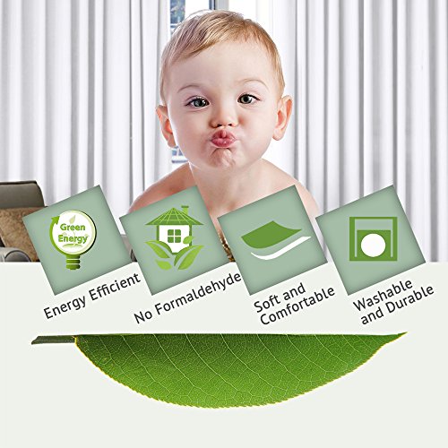 Patio White Curtains for Sliding Door Extral Wide Curtain Panels Thermal Insulated Room Divider (100"W x 108"L (Pack of 1) / Pure White)
