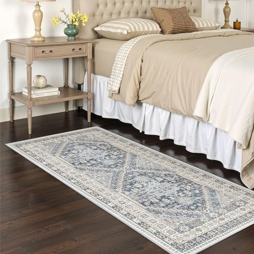 2x5 Rug Runner Non (Blue/Beige / 2' x 5' (Runner))