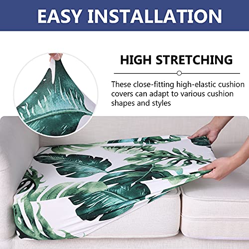 Printed Couch Cushion Covers (Green / Seat Cover Large)