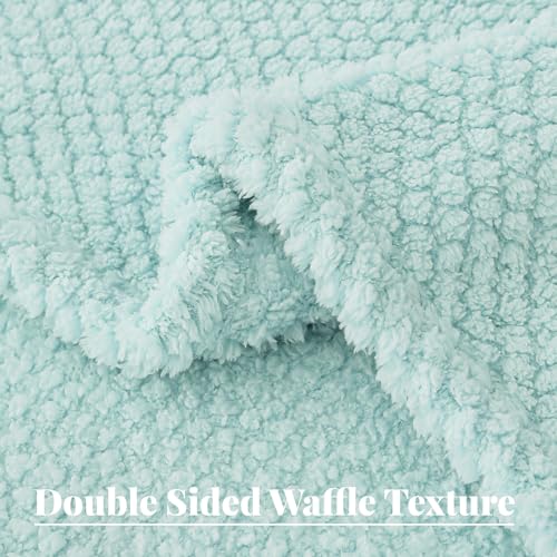 Extra Large Soft Fleece Throw Blanket for Couch (Light Blue / Throw(50x70 In))