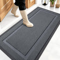 Front Door Mat Outside 47x23 (Charcoal Gray / 47" x 23")