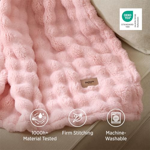 Cloud Bubble Throw Blanket (Pink / Throw (50" X 60"))