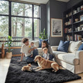 4x6 Area Rugs for Bedroom (Black / 4' x 6' (Rectangular))