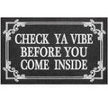 Indoor Door Mat Welcome Mats for Front Door Outdoor Entry Black Doormat (1'6" x 2'4" (Rectangular) / Come Inside-black)