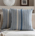 Boho Throw Pillow Covers 18x18 Inch Set of 2 (Blue / 18" x 18" (Pack of 2))