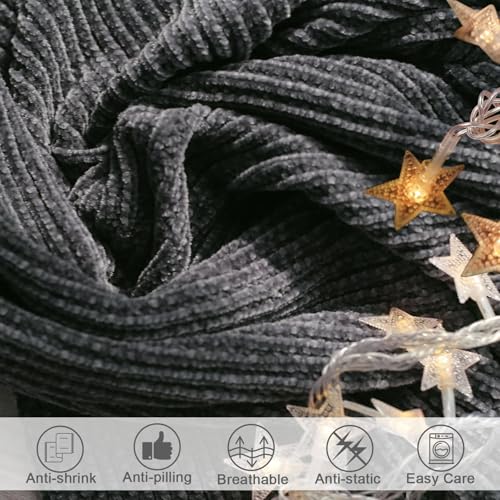 Throw Blanket for Couch (G-dark Grey / 60*80'')