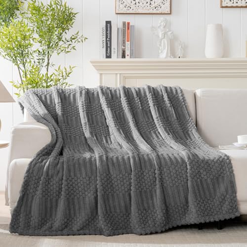 Grey Throw Blanket (Grey / Throw(50x60))