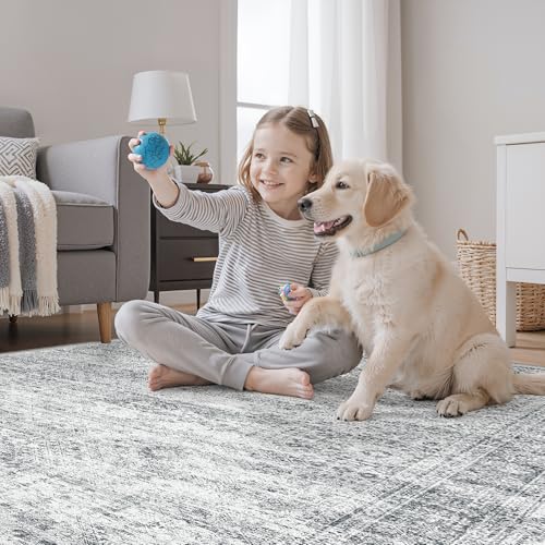 3x5 Rugs Non Slip (Grey / 3' x 5' (Rectangular))