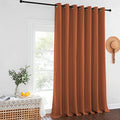 Burnt Orange Sliding Glass Door Curtain (Burnt Orange / 100"W x 108"L (Pack of 1))