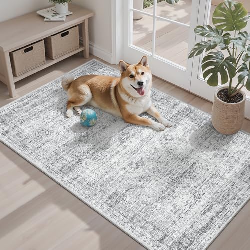 3x4 Rugs Non Slip (Grey / 3' x 4' (Rectangular))