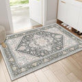 Soft Area Rugs 2x3 (2' x 3' (Rectangular) / Greenish Grey)