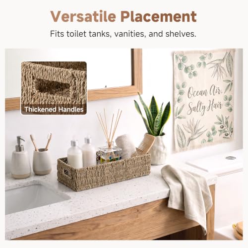 Wicker Seagrass Baskets (Natural (Seagrass) / 14¼" L x 6¾" W x 3¾" H)