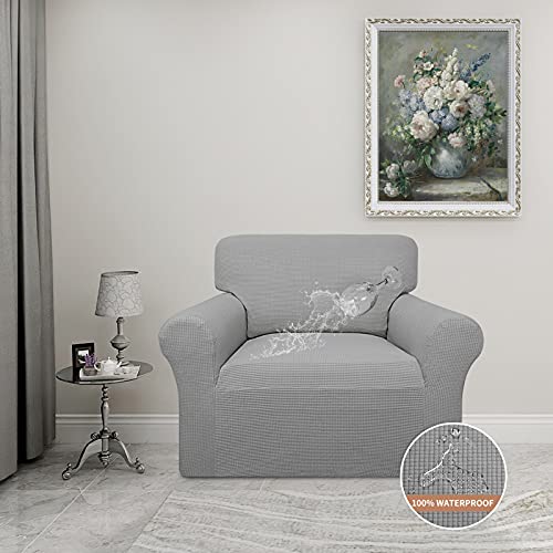 100% Waterproof Chair Couch Cover (Light Gray / Chair)