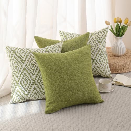 Throw Pillow Covers 20x20 (Green / 20" x 20" (Pack of 4))