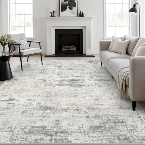 10x12 Area Rug Living Room (Grey White / 10' x 12' (Rectangular))