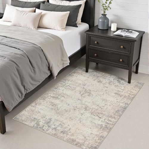 Area Rug Living Room (Grey Beige Brown / 3' x 5' (Rectangular))