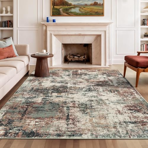 5x7 Area Rugs for Living Room (04-rust / 5' x 7' (Rectangular))