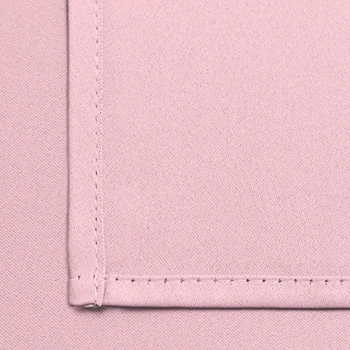 Blackout Curtains 38x63 inch Pink Thermal Drapes (Pink / 38"W x 63"L (Pack of 2))