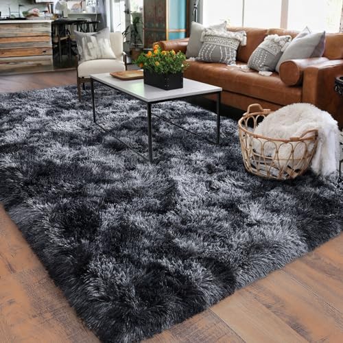 Rugs for Living Room 6x9 (6' x 9' (Rectangular) / Dark Grey)