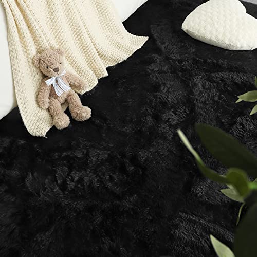 2x8 Runner Rugs for Hallway (Black / 2' x 8' (Runner))