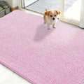 Dog Door Mat for Muddy Paws 48x30 (Pink / 48" X 30")