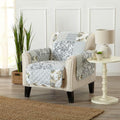 Reversible Patchwork Chair Cover (Chair / Patchwork - Grey)