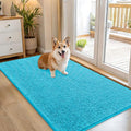 Dog Door Mat for Muddy Paws 54x32 (Aqua Blue / 54" X 32")