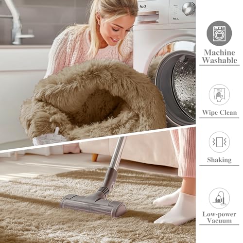 Area Rugs for Living Room Bedroom (4x5.9 Ft / Taupe)