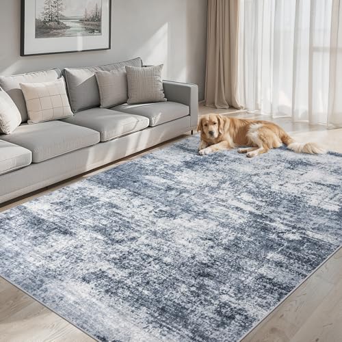 Area Rug Living Room (Grey Blue / 5' x 7' (Rectangular))