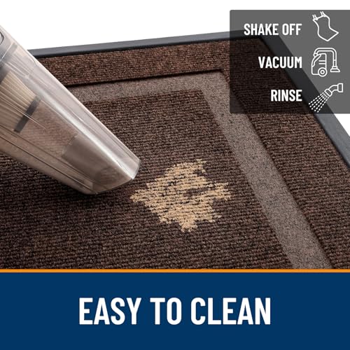 Front Door Mat Outside 33x21 (Dark Brown / 33" x 21")