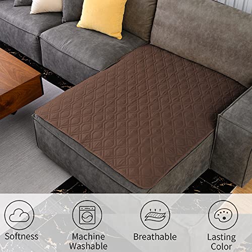 Waterproof Dog Bed Cover Pet Blanket for Furniture Bed Couch Sofa Reversible (40x50 Inch (Pack of 1) / Chocolate+beige)