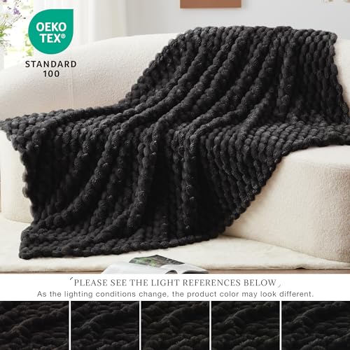 Large Turtle Shell Fleece Throw Blanket for Couch and Bed Black (Black#large Turtle / Throw)