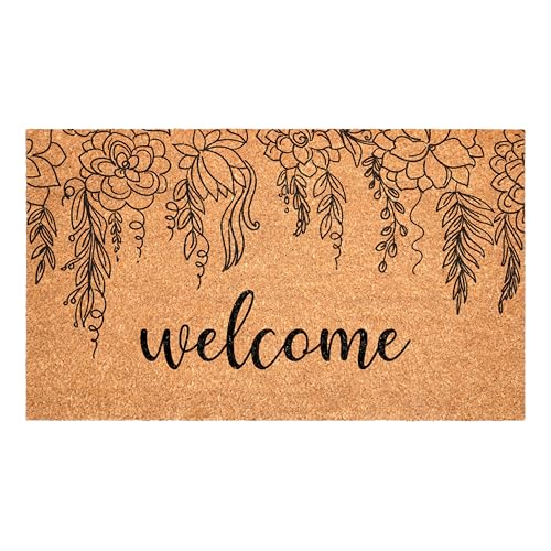Floral Vine Welcome (Floral Vine Welcome / 2' x 3' (Rectangular))